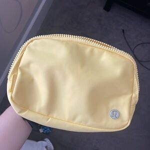 Pastel yellow, Lululemon belt bag brand new